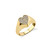 Pave Heart Signet Ring - Small 