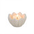 Hand-carved from natural white marble, this flower bud shaped vessel lights up beautifully with the glow of a candle. Due to the authenticity of the natural material, colour variations in each product may appear.