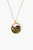 Shaker Locket Necklace with Semi-Precious Stone 