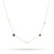 Diana Sapphire + Diamond Amigos Station Necklace 