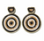 Striped Circle Earring 