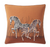 Zebra Fifty Fifty Decorative Pillow - Sunset