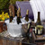 Elevate any occasion to the height of elegance when you present your favorite beverages in this 12-Quart Double Walled Beverage Tub. The stunning hammered and polished ice bucket, with ring handles, makes an eye-catching accessory whether displayed on a bar, buffet table, or the floor. The stainless steel double-walled design ensures maximum retention of cold temperature without forming condensation on the exterior, and the interior is generously sized to hold up to 6 standard wine bottles

