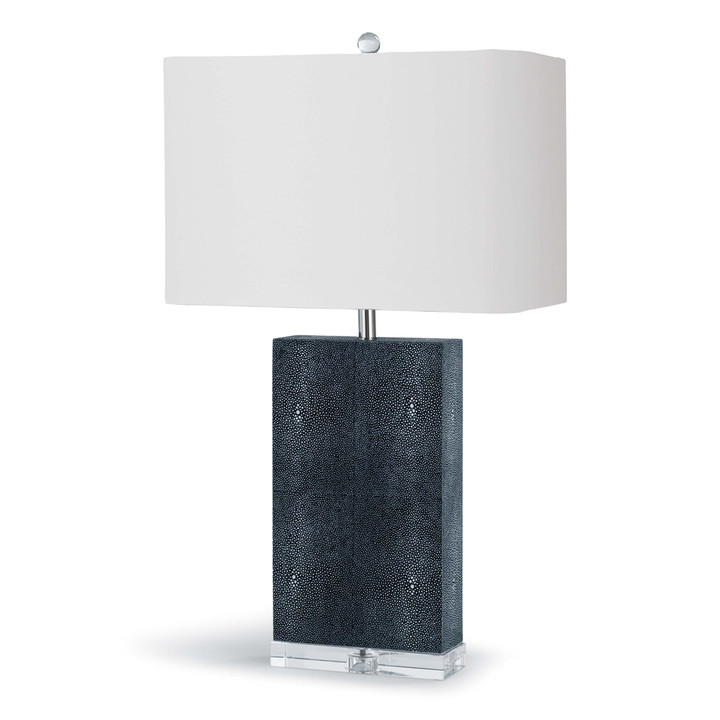 Mazie Shagreen Table Lamp - Charcoal