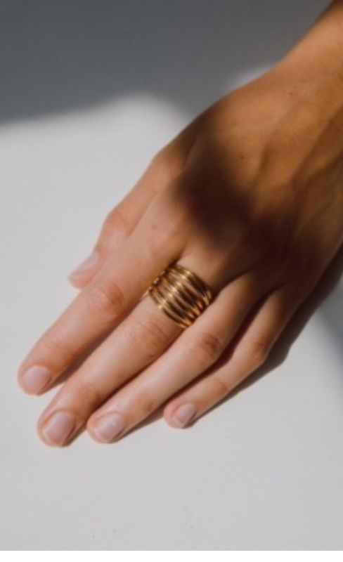 Layered Strand Ring 