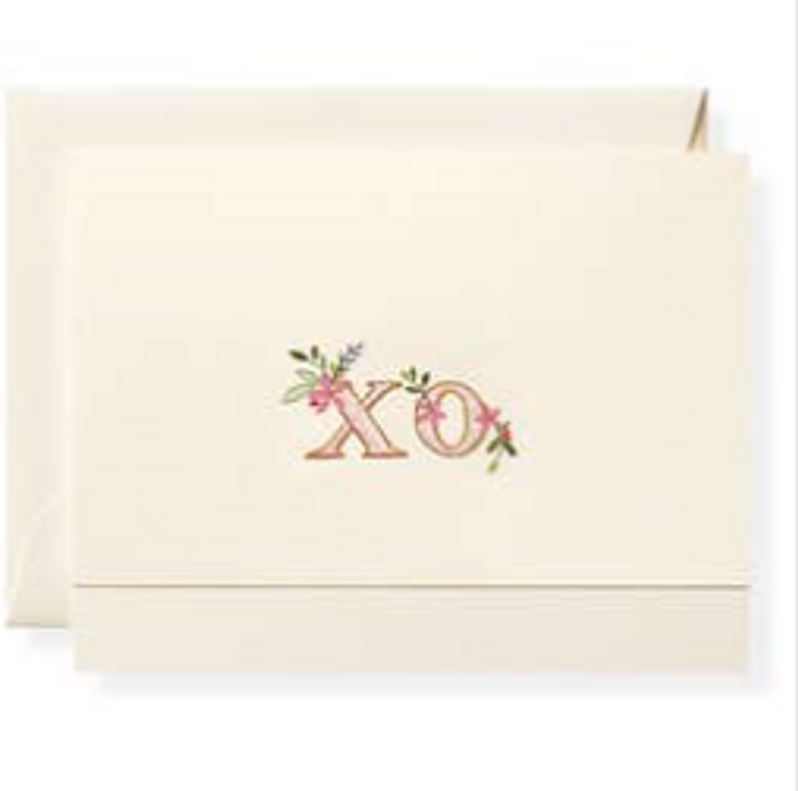 Floral XO Notecard