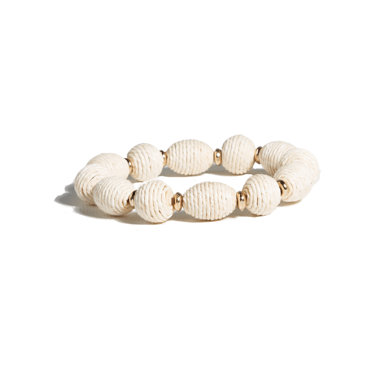 Raffia Ball Bracelet 