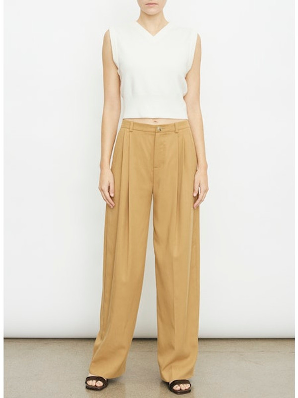 Drop Waist Pleated Trouser 