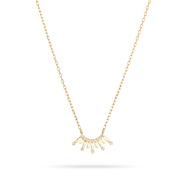 Pave Crown Necklace 