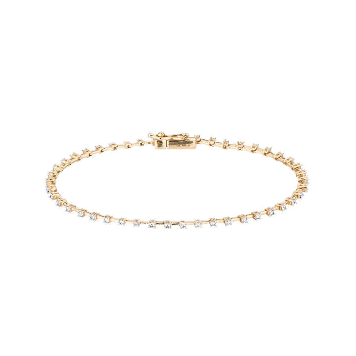 Diamond Station Tennis Bracelet - Y14