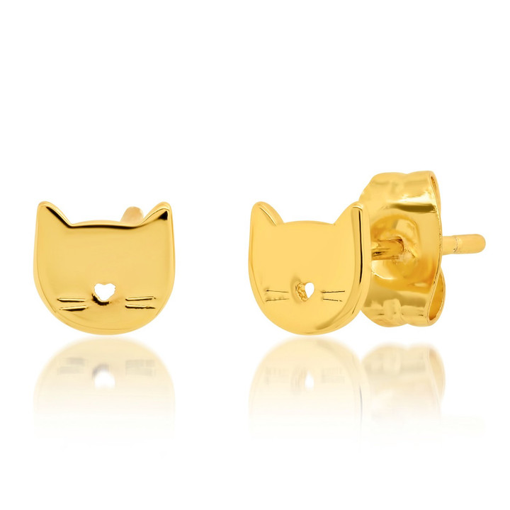 Cat Stud Earrings