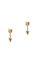 CZ Arrow Stud Earrings