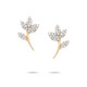 Garden Party Pave Flower Posts - 14k Yellow Gold