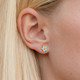 Enamel Stud Earrings - Star