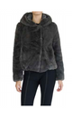 Riyad Faux Fur Hooded Bomber Jacket 