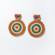 Striped Circle Earring 