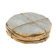 Quartz Coaster with Gold Edge - Set of 4