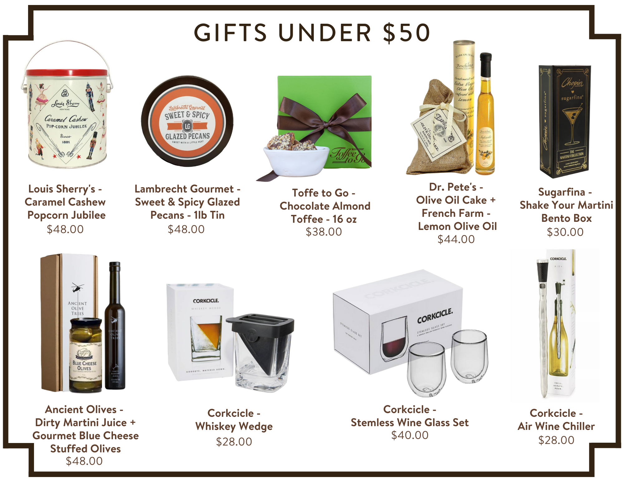 CARLY Holiday Gifts under $50 (for guys!)