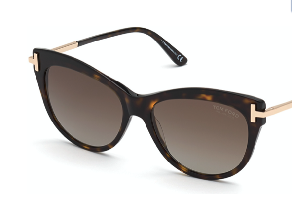 Tom Ford - Kira Sunglasses - Shiny Dark Havana | Rose Gold | Polarized  Brown Lenses - Hearth and Soul