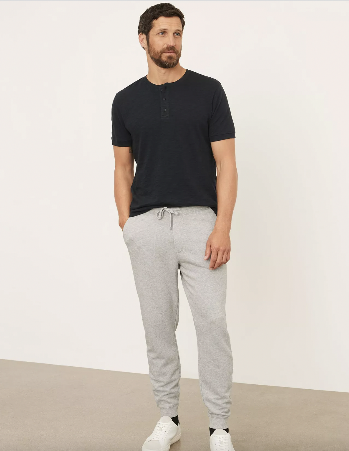 Vince SS Slub Henley | Hearth and Soul