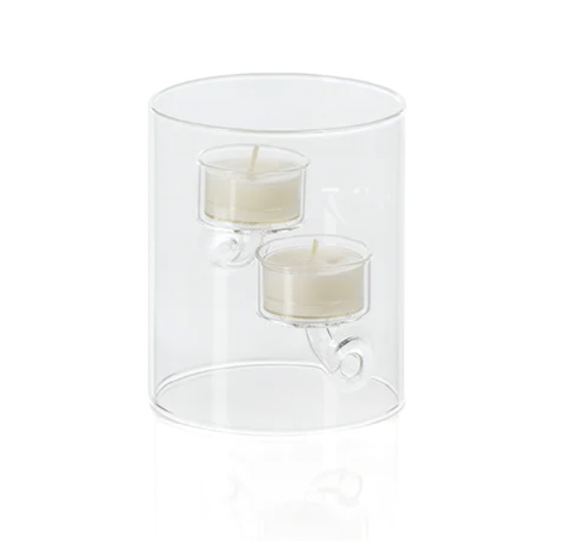 Elsa Glass Tealight Holders