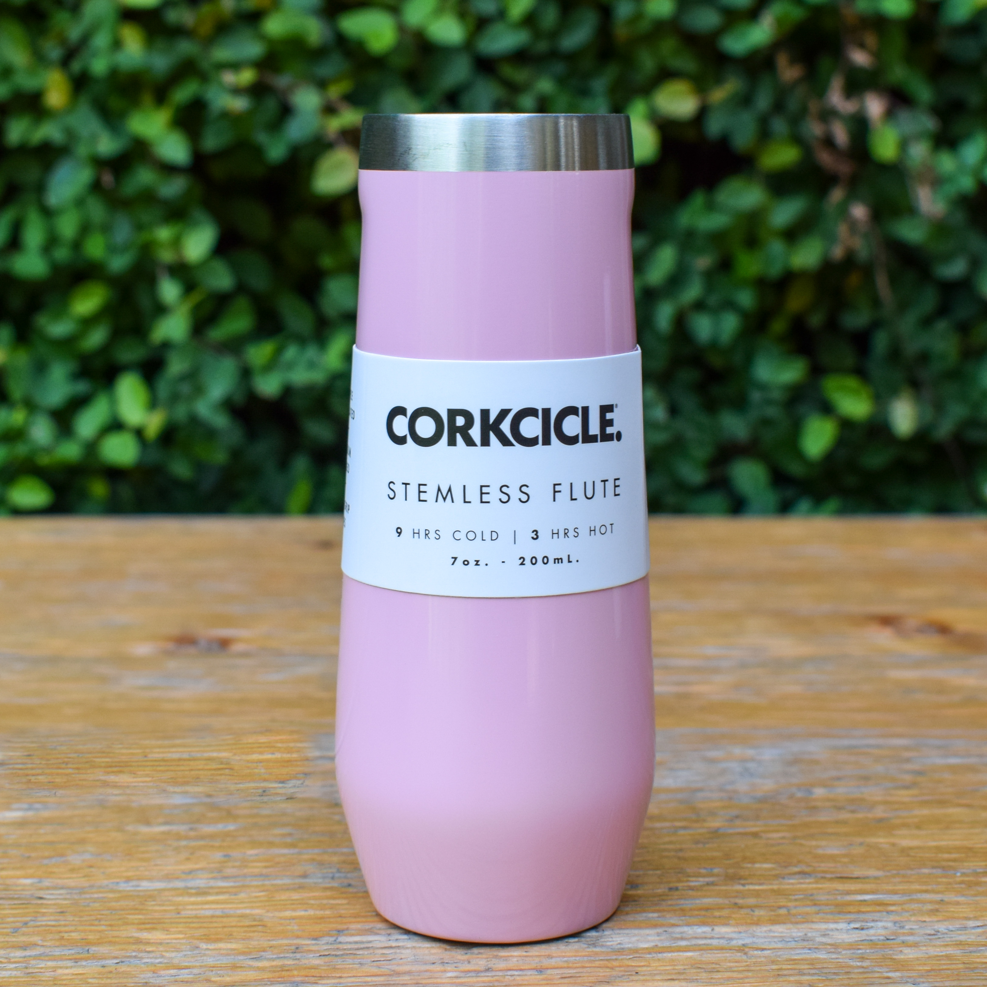 Corkcicle Stemless Flute 7 oz Rose' Metallic