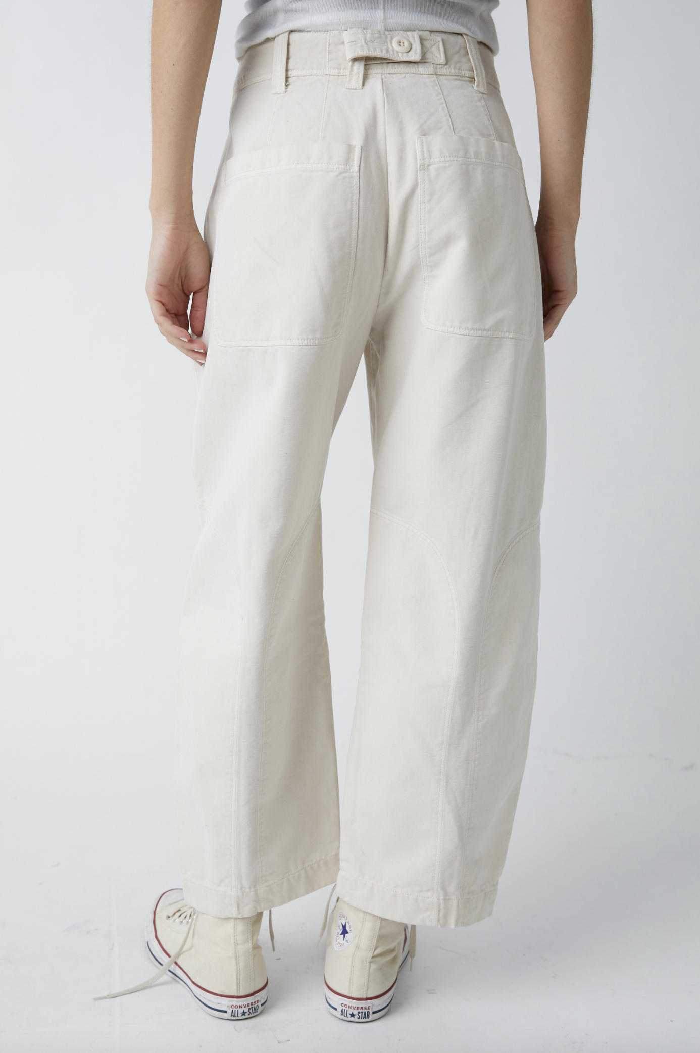 Free People Rock Springs Cotton Ankle Barrel Pants