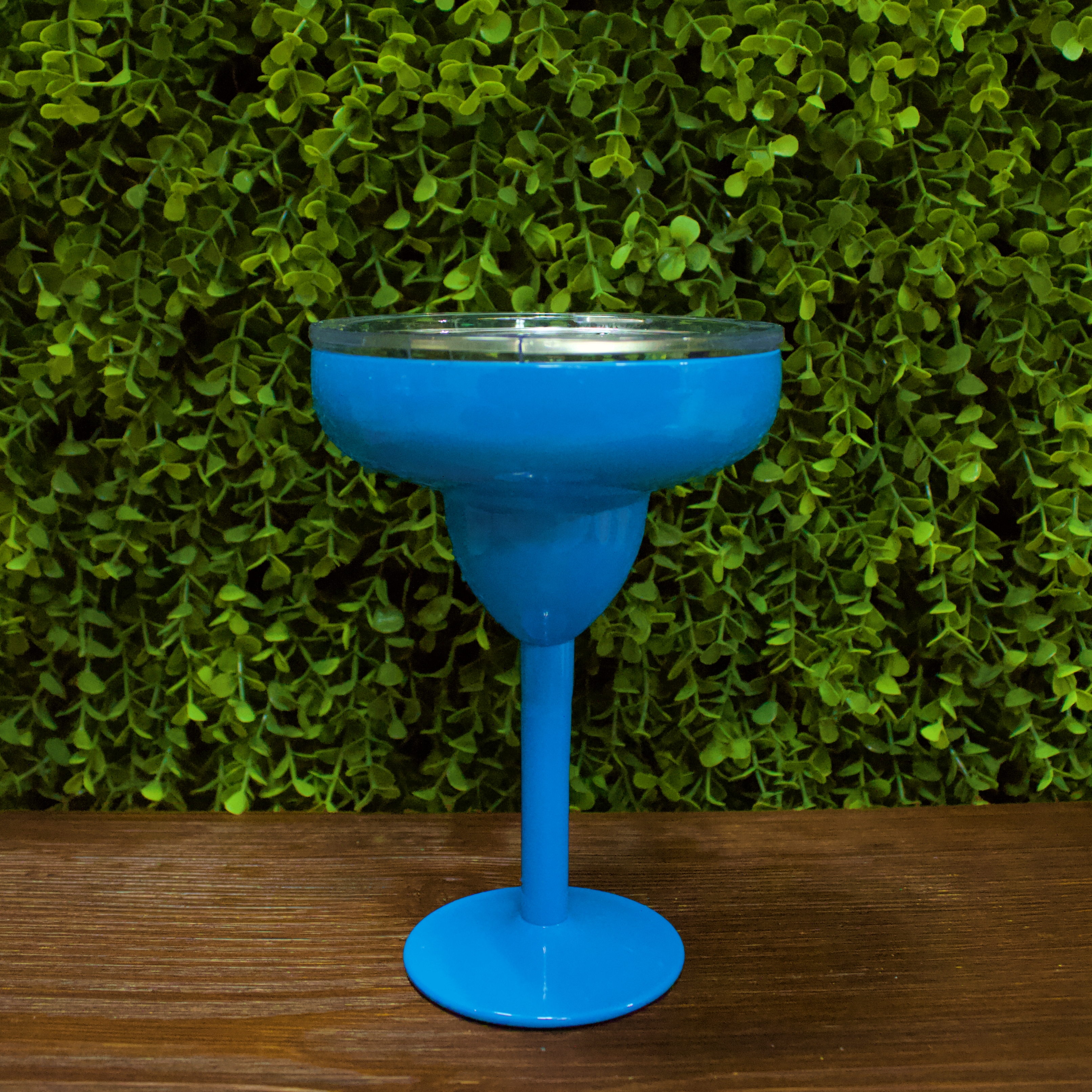 Blue Vacuum-Insulated Metal Margarita Glass –