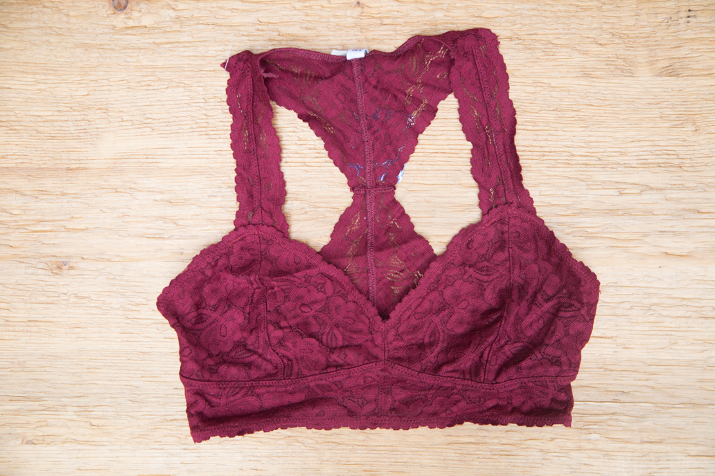 PRE-OWNED, The Free People Galloon Racerback Berry