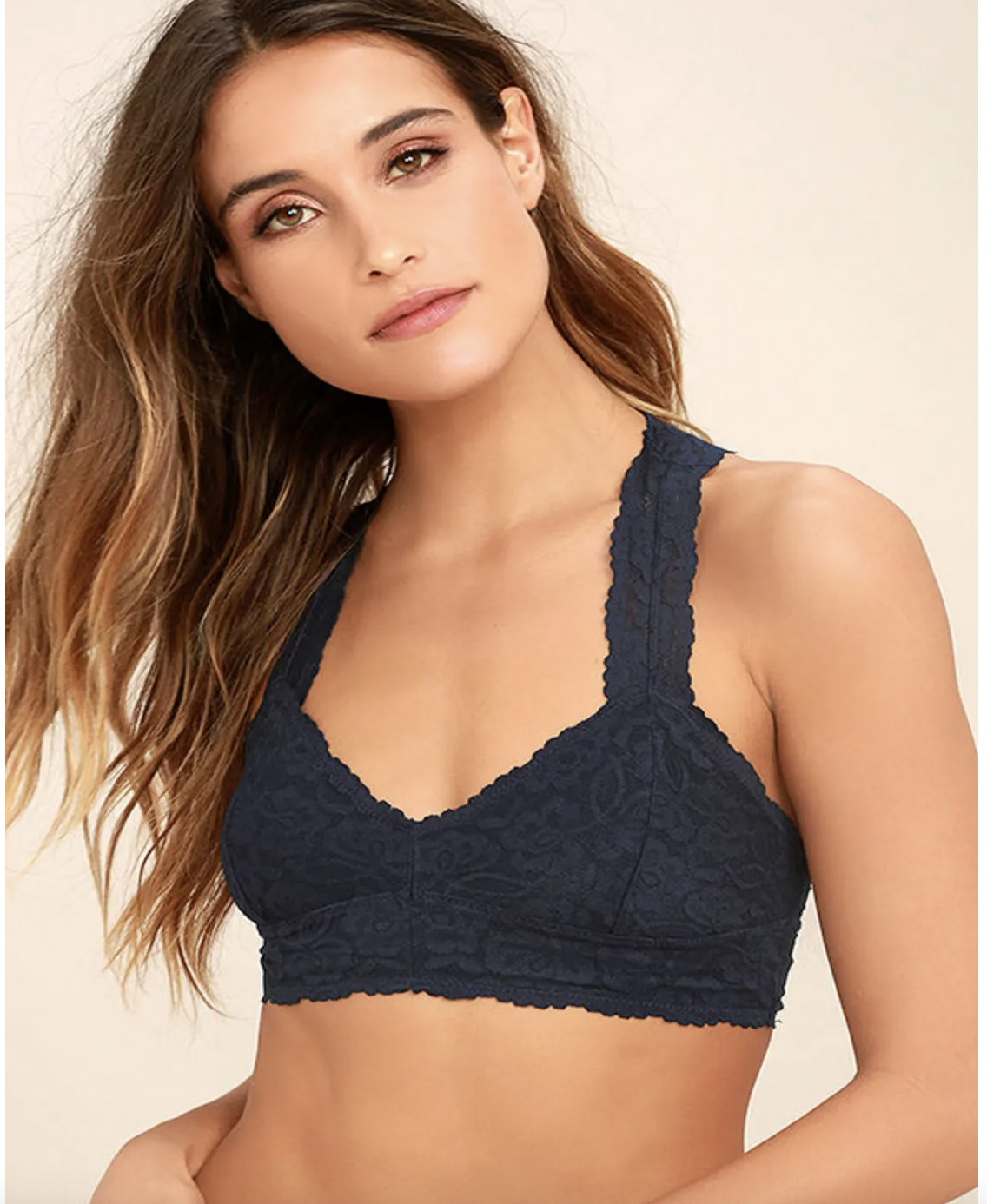 Free People Intimately Galloon Lace Racerback Bralette Lemon Water Ice  Yellow M Size M - $13 New With Tags - From Tami