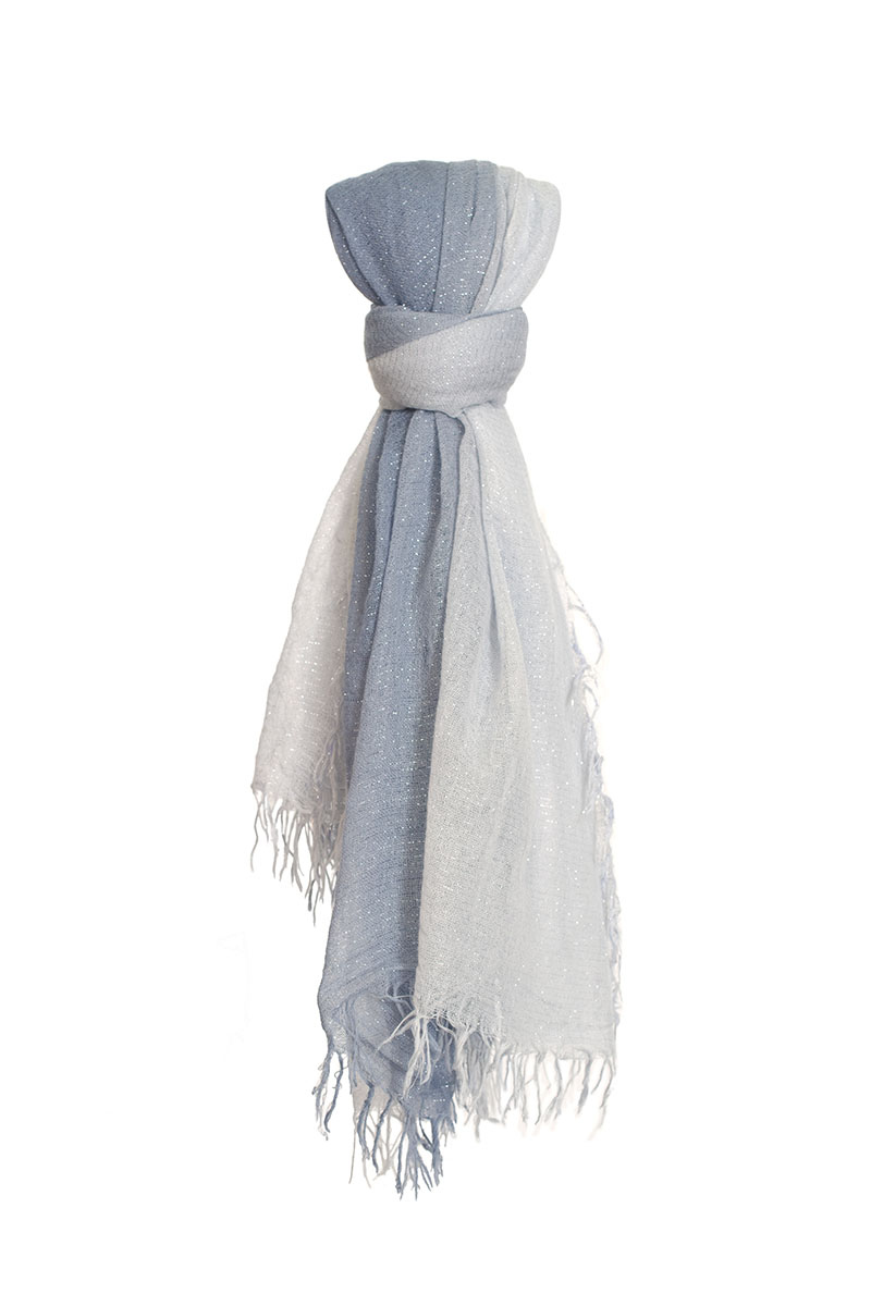 Chan Luu Cashmere & Silk Scarf in Iceberg Grey- Bliss Boutiques