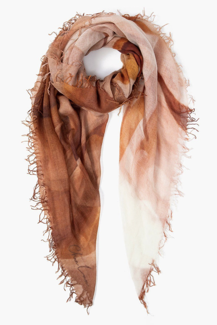 Glacier Grey Cashmere and Silk Scarf