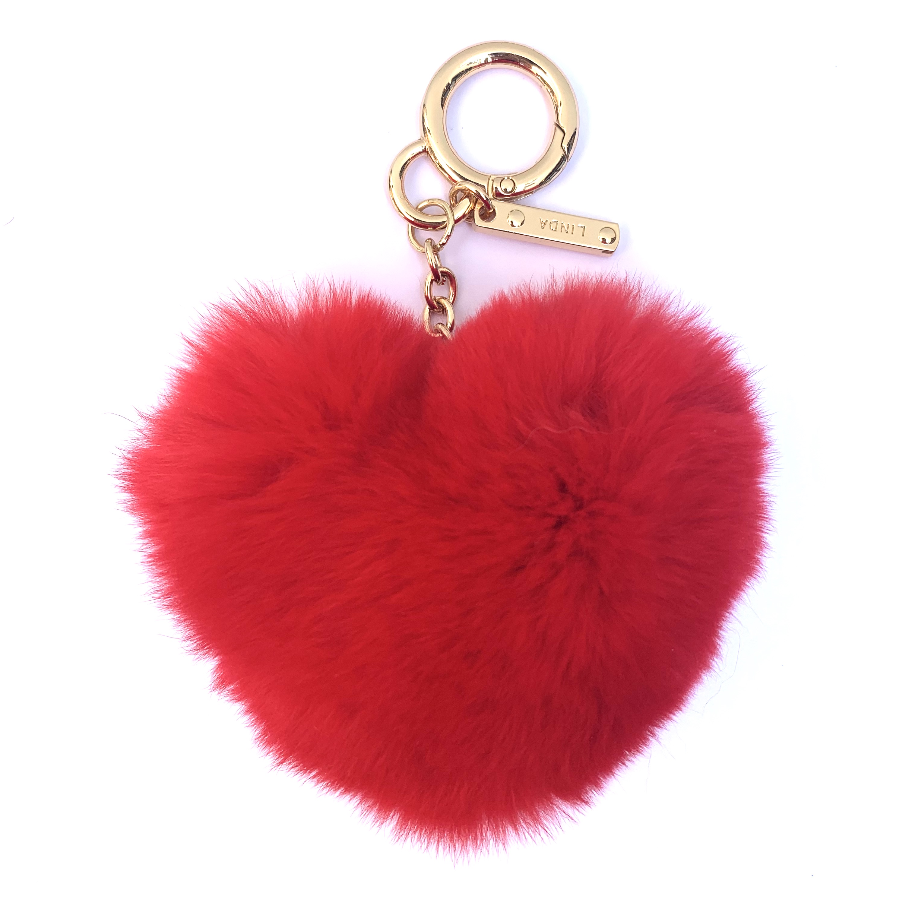 Red Rex Rabbit Heart Purse Charm/Key Chain – York Furrier