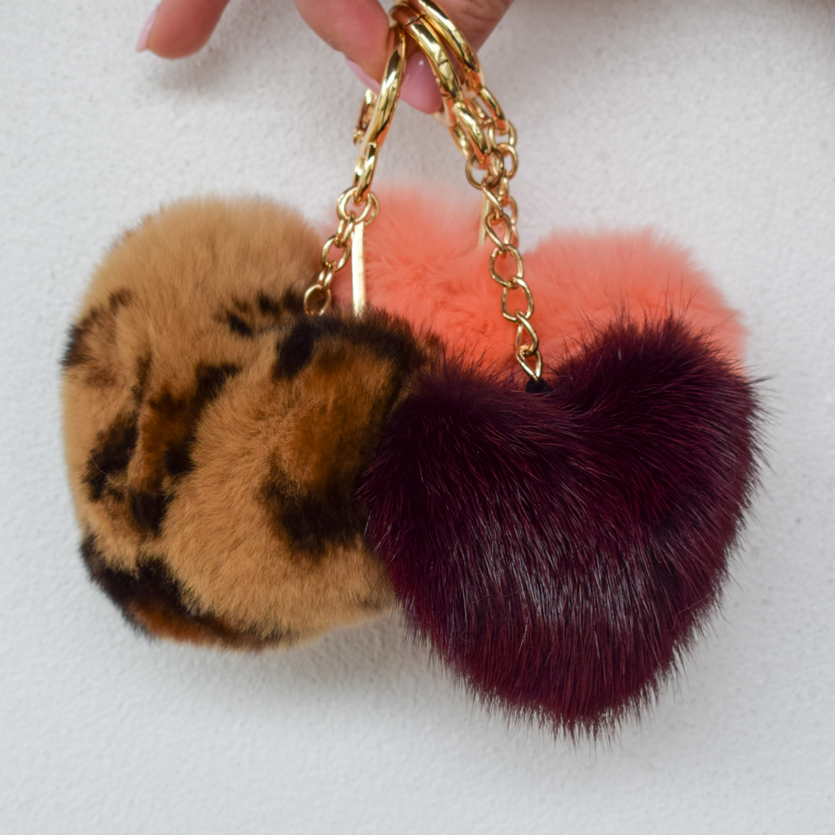 Red Rex Rabbit Heart Purse Charm/Key Chain – York Furrier