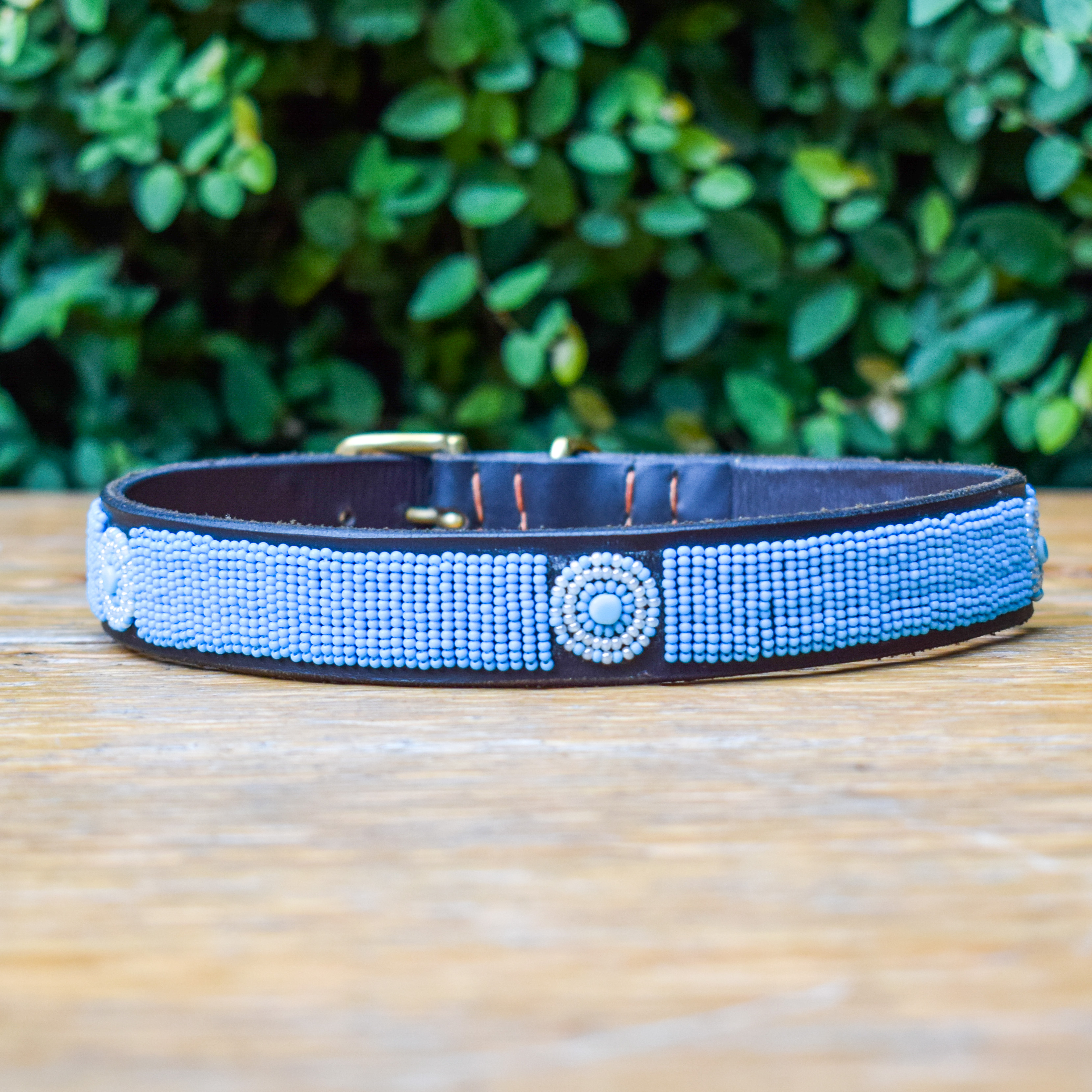 Dior - Leather PU Dog Collar - Blue