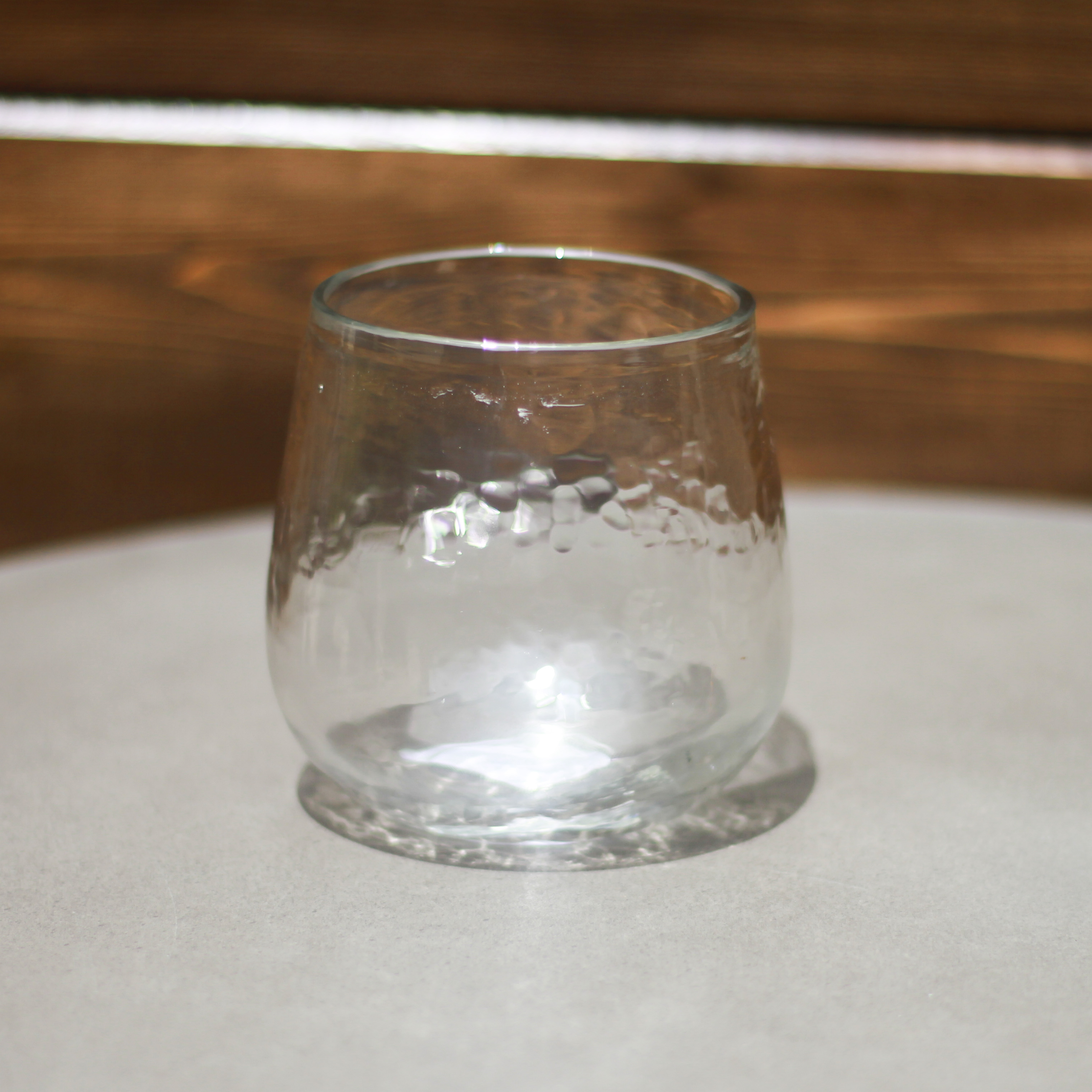 Hammered Handcrafted Stemless Wine Glasses