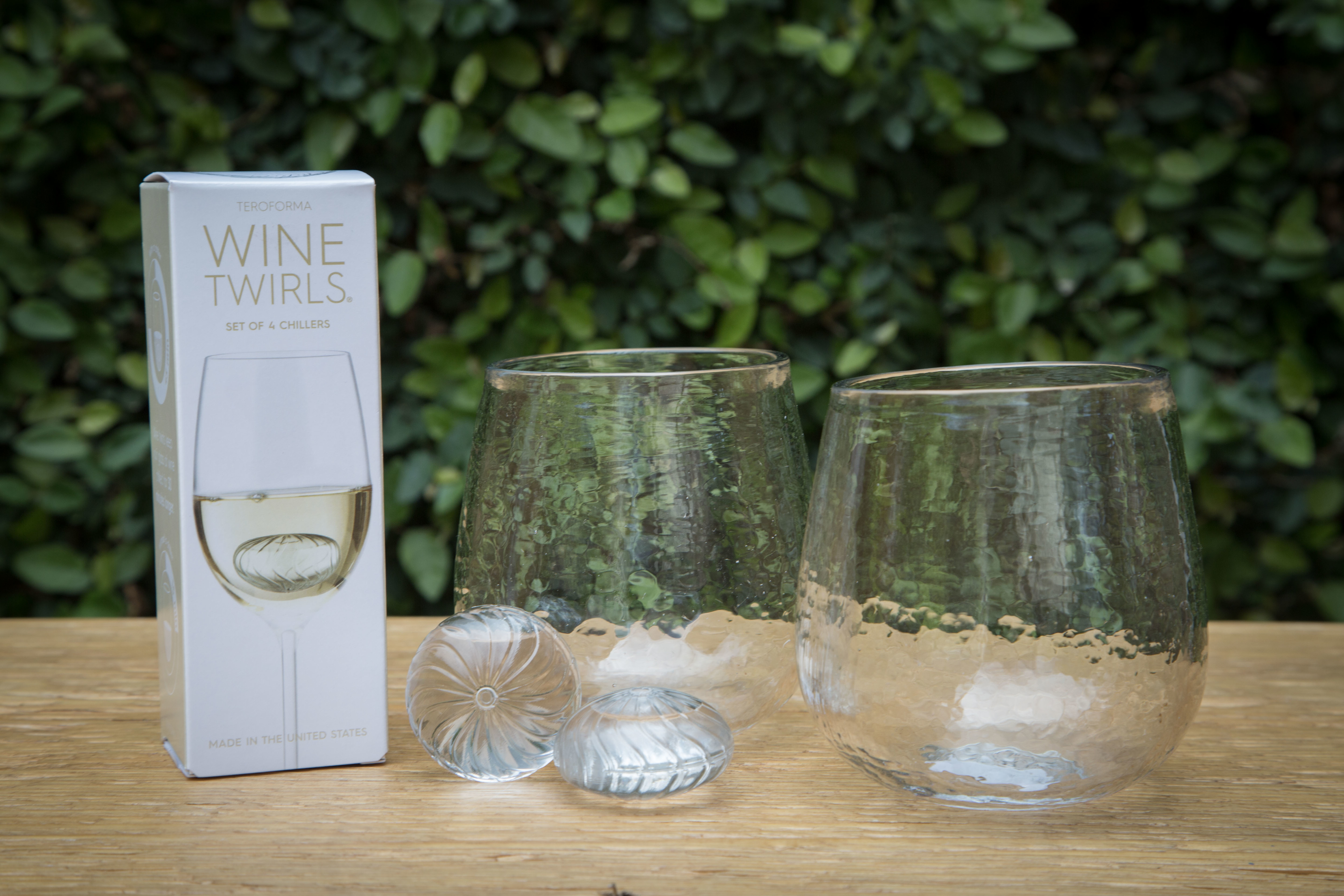 Hammered Handcrafted Stemless Wine Glasses