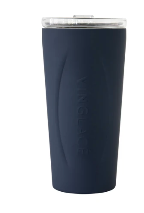 Vinglacé: Stainless Steel Glass Tumbler - Navy