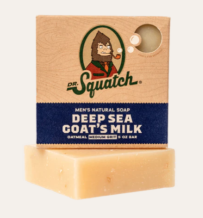 Dr. Squatch All Natural Bar Soap for Men, 5 Bar Variety Pack - Alpine Sage,  Bay Rum, Bourbon, Eucalyptus and Goat's Milk