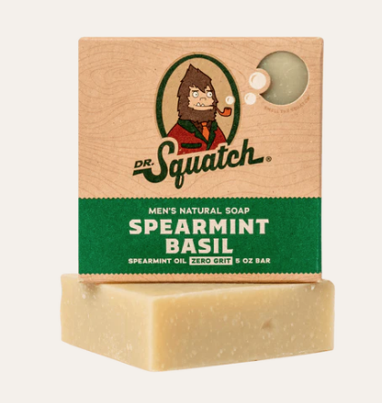 Dr. Squatch Frosty Peppermint Soap single 5oz Bar No Grit LIMITED