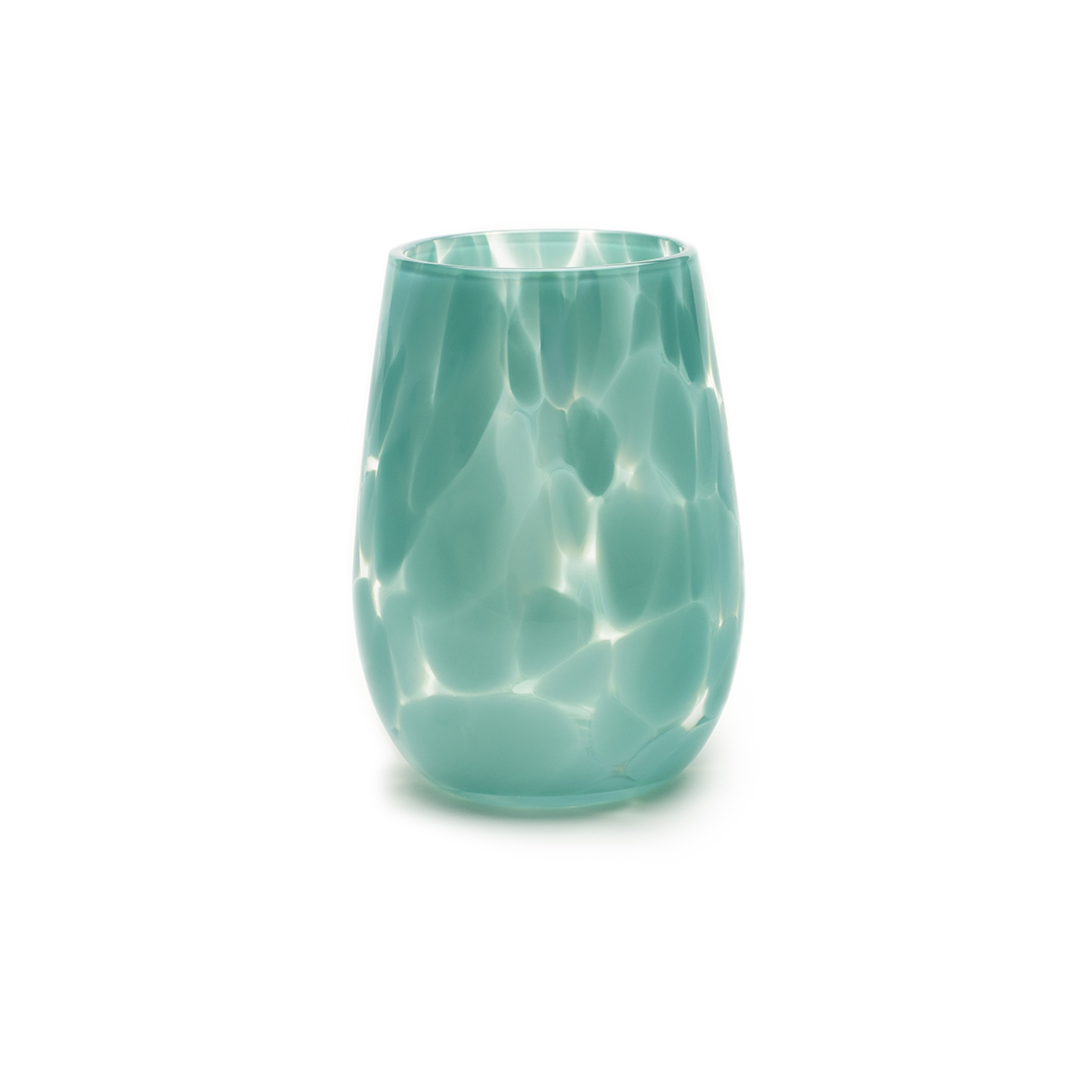 Stemless Wine Glass • Deep Blue — Fred's Glass