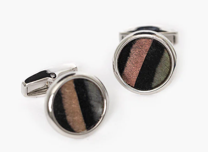 Brackish Feathered Cufflinks