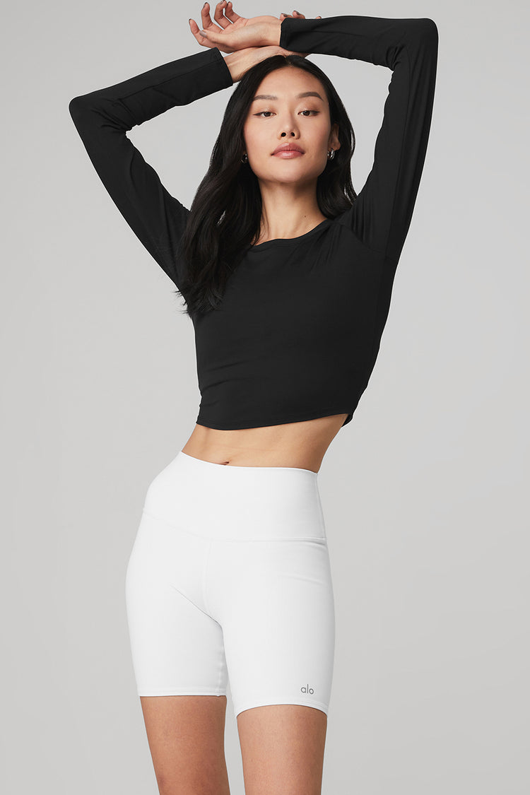 Alosoft Crop Finesse Long Sleeve - Hearth and Soul