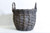 Vesta basket round grey - h37xd35cm