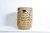Wick pot round l. brown - h44xd31cm