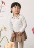 Abel & Lula Infant Girl Suede Skirt Set - Beige (5521-2)
