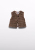 Abel & Lula Girl Fur Vest - Truffle (5870-6)