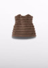 Abel & Lula Girl Fur Vest - Truffle (5870-6)