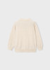 Mayoral Boy Long Sleeve Knit Polo - Heather Stone (4101-83)