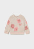 Mayoral Girl Jacquard Jumper - Milk Heather Pink (2384-53)